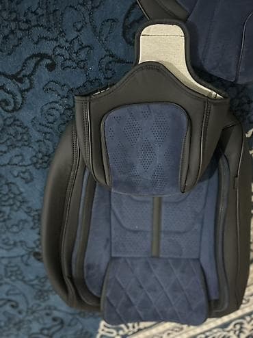 ткань авто: Чехлы С подушкой, цвет - Синий, Б/у, Самовывоз, Платная доставка — 3