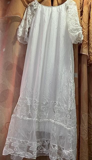 Повседневное платье, Длинная модель, XL, L