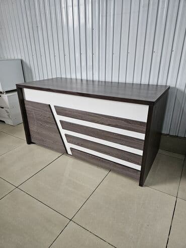 на стол: Комплект офисной мебели, Новый, Стол, Тумба, ДСП, Самовывоз, Бесплатная доставка, цвет - Серый — 1