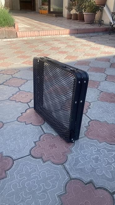 Складной походный стол, Железо, цвет - Черный — 4