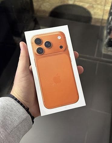 для яблок: IPhone 17 Pro, Новый, 256 ГБ, Оранжевый, Наушники, Зарядное устройство, Защитное стекло, 99 % — 3