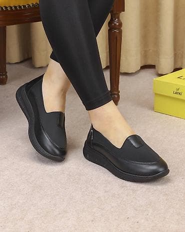 Мокасины и лоферы: Женские повседневные лоферы LAYKI, цвет черный. размеры 36до 40 - — 1