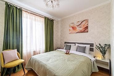 Күндүк ижара: 1 бөлмө, Люкс, ​​элита, Бишкек Парк СБ, Душ кабинасы, Жаздык, жууркан-төшөк каптары, Кондиционер — 8
