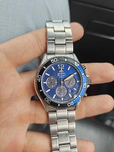 Аксессуарлар: Orient ОРИГИНАЛ Chronograph 20 bar – кварцевые наручные часы на — 3