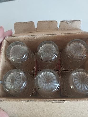 Ашкана буюмдары: Набор стопок Glass Ware - Количество: 6 штук в коробке - Материал — 3