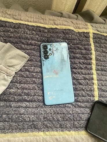 Apple iPhone: Samsung Galaxy A32, Б/у, 128 ГБ, цвет - Голубой, 1 SIM, 2 SIM — 1