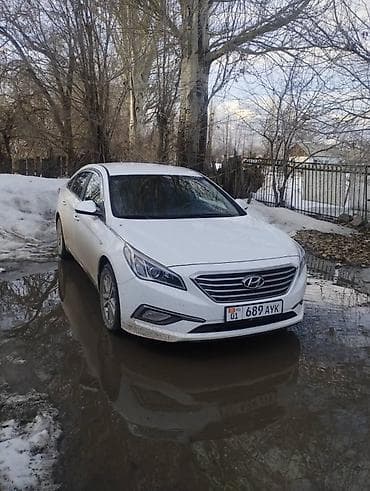 белый byd e5: Hyundai Sonata: 2019 г., Автомат, Бензин, Седан — 3