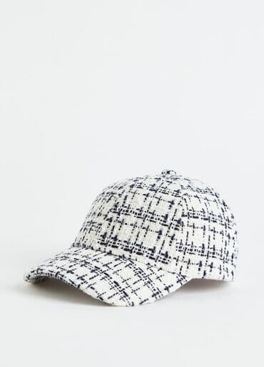 брендовые вещи оригинал: H&M Твидовая кепка из структурированной ткани с тесьмой — 2