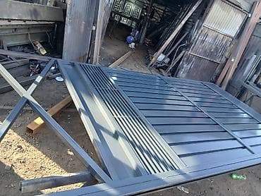 gp pointer: Металлические откатные ворота с калиткой - Тип: откатные ворота на — 2