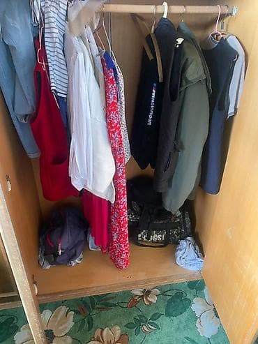 Шкафы: Шифоньер, шкаф для одежды, Прямой, Дерево — 1