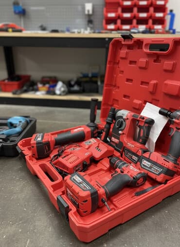 скупка электроинструмента нерабочего: Набор аккумуляторного инструмента Milwaukee M12/M18 в фирменном кейсе — 1