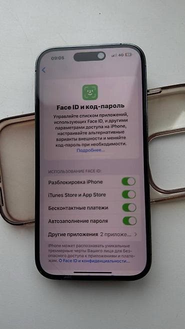 красивые номера телефонов: IPhone 14 Pro, Б/у, 128 ГБ, Deep Purple, Чехол — 3