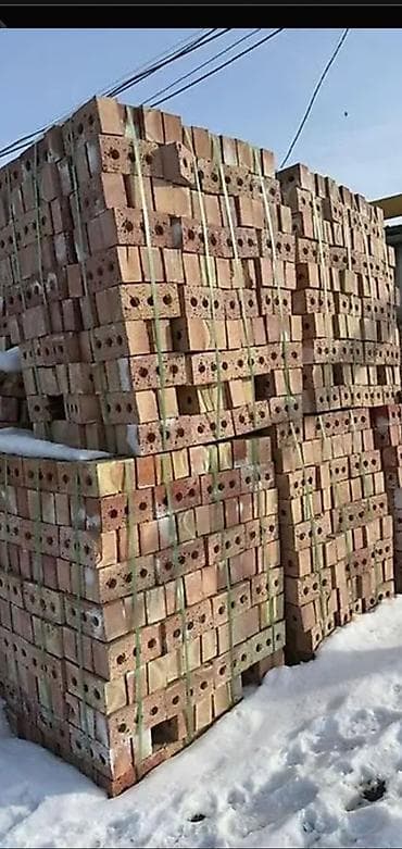 Үй жана бакча: Тешиктүү, Бышкан кирпич, Бирдик, 250×120×65 — 2