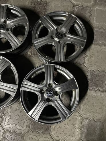 зимние шины в бишкеке: Литые Диски R 15 Volkswagen, Комплект, отверстий - 4, Б/у — 4