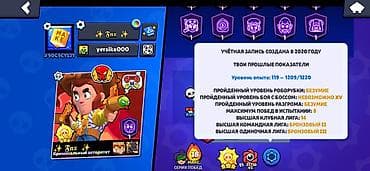 Игровой аккаунт Brawl Stars Основное: - Ник: Fnx (тег #90G9CYLJY)