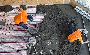 пластиковые сетка: Полусухая стяжка пола с машинной подачей раствора и затиркой дисковой — 7
