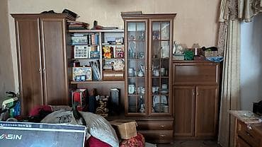 шкаф в гостинную: Стенка-шкаф, Тип стенки-шкафа: Модульная, Для зала, Особенности: Для хранения посуды — 1