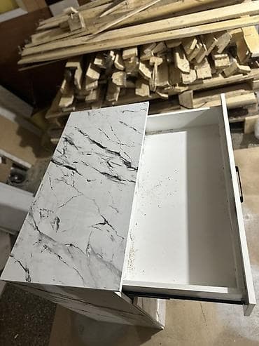 Кийим үчүн комод, Күзгүсүз, ЛДСП, түсү - Ак — 4