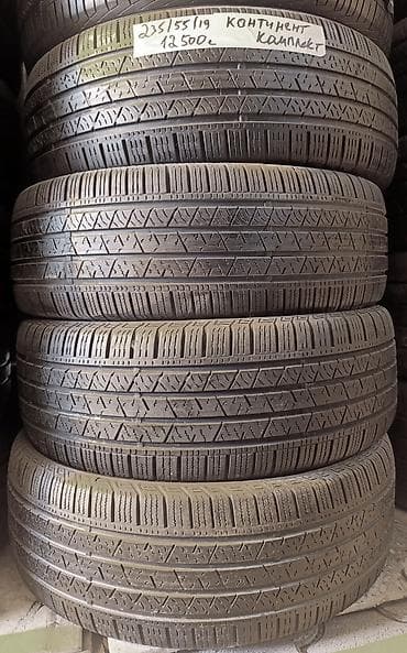 m5 e60: Шины 235 / 55 / R 19, Лето, Б/у, Комплект, Легковые, Корея, Continental — 1