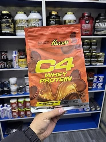 протеиновые нити: Сывороточный протеин C4 Whey Protein Reese’s - Вкус: Peanut Butter — 1