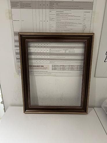 Рамка для картин/фото - Классическая прямоугольная рамка без стекла и