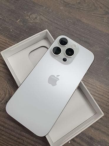 IPhone 16 Pro, Б/у, 128 ГБ, Desert Titanium, Защитное стекло, Кабель, Чехол, 93 %