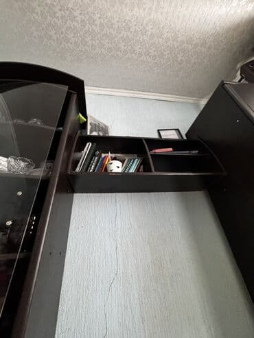 Гарнитур для зала, Тумба под ТВ, ДСП, цвет - Коричневый