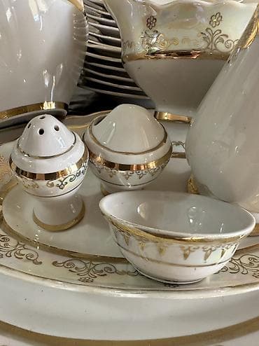 Другие товары для кухни: Богато и изысканно! Перламутр с позолотой! 😍 Новый столовый сервиз на — 10