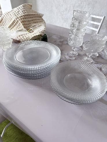 стекло для стол: Все посуда продаю 3500 сом Набор стеклянной посуды с — 5
