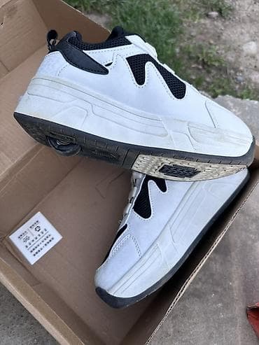 фанки поп: Кроссовки-ролики (Heelys-тип) 35 размер с выдвижными колесами в пятке — 1