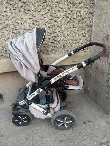 лего цветы: Коляска, цвет - Серебристый, Б/у — 2