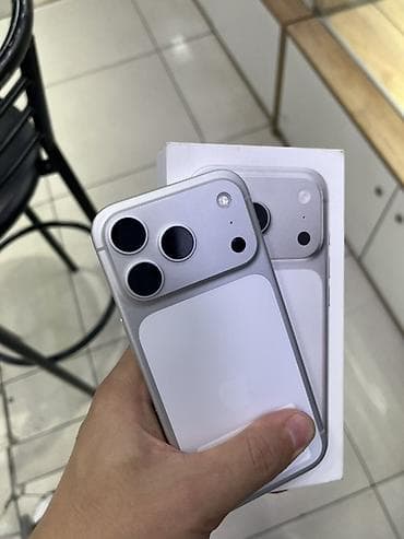 macbook pro 2017: IPhone 17 Pro, Б/у, 256 ГБ, Серебристый, Коробка, В рассрочку, 100 % — 3