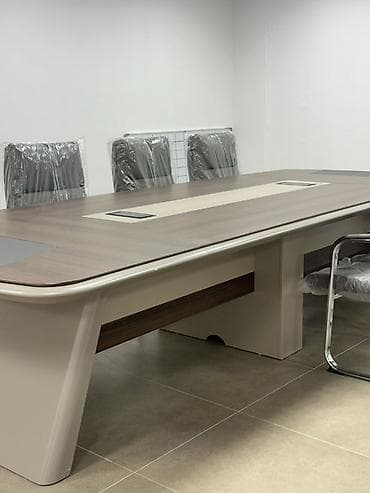 стол уголок: Офисный стол, Нерегулируемый, цвет - Коричневый, Прямоугольный, Дерево — 5