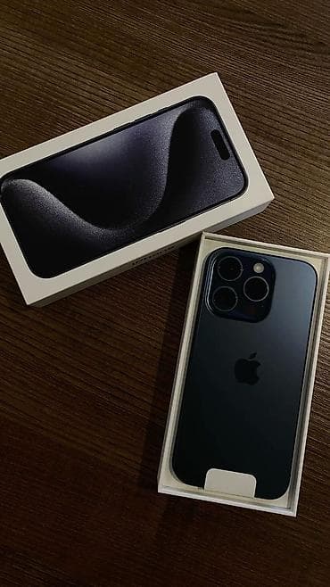 appl 11: IPhone 15 Pro, Б/у, 256 ГБ, Зарядное устройство, Защитное стекло, Чехол, 80 % — 1