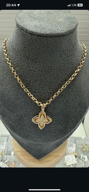 Атайын кийим: Золотые украшения 585 пробы. 1) Италия, серьги-пусеты/подвесы в стиле — 7