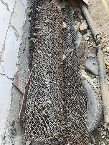Сетка-рабица в рулонах - Материал: металл (стальная проволока). -