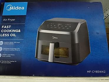 sandwich maker: Аэрогриль (фритюрница без масла) Midea MF-CY85WK2 - Быстрое — 1