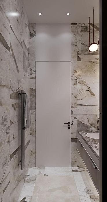 open mind: Душевая зона под ключ с трапом и стеклянной перегородкой - Планировка — 6