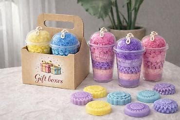 бомбочка для ванны: Аромасвечи и подарочные наборы 🩷🩵🤍🩶🤎❤️ Свечи от 300сом. Ароматы — 8