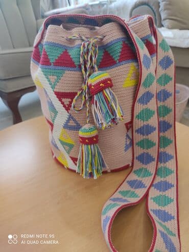 сумка ванс прозрачная оригинал: Сумка мочила с крючком,100 %хлопок — 4