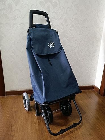 Тележка-сумка для покупок с четырехколёсной системой для подъёма по