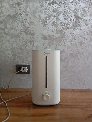 для промывания носа: Увлажнитель воздуха Midea, ультразвуковой, настольный - Объем бака: 4 — 1