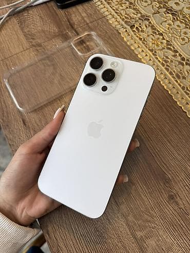 IPhone 16 Pro Max, 256 ГБ, Белый, Чехол, 93 %