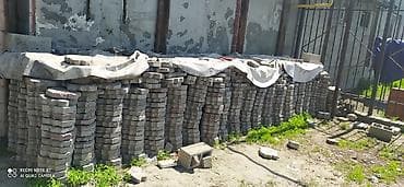 тратуарные плитки: Тротуарная плитка вибролитая, форма «кирпичик» (прямоугольная), смесь — 1