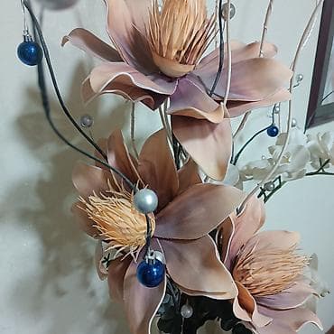 ваза напольная: Напольная композиция: высокая керамическая ваза с росписью + — 5