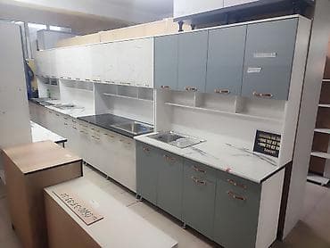 Кухонные гарнитуры модульные - Компоновка: нижние и верхние шкафы с