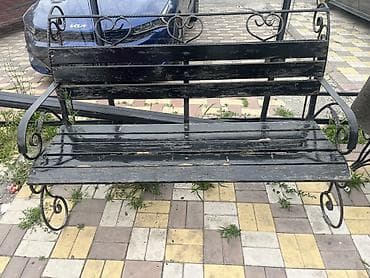 лавочка качеля: Скамейка Металл, Со спинкой, С крышей — 3