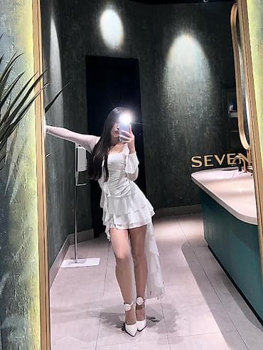 платье белое: Вечернее платье, С рукавами, Стандарт — 1