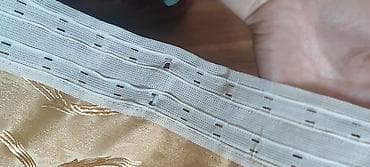 вешалки прищепки: Портьера жаккардовая с тесьмой под крючки - Материал: плотный — 2