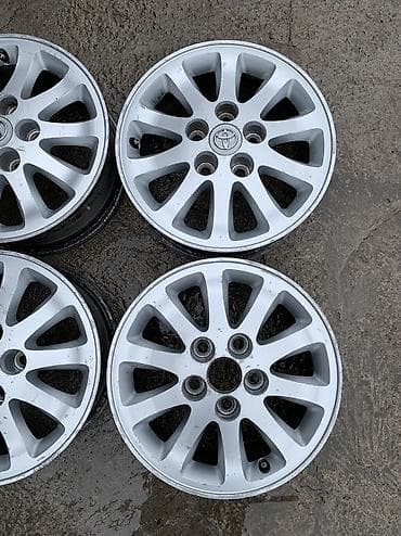 6 139: Литые Диски R 15 Toyota, Комплект, отверстий - 5, Б/у — 3
